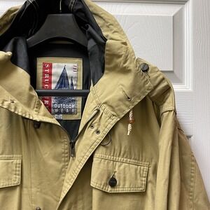 Vintage Structure Men's Medium Outdoor Wear Toggle Raincoat Jacket 90's Y2K